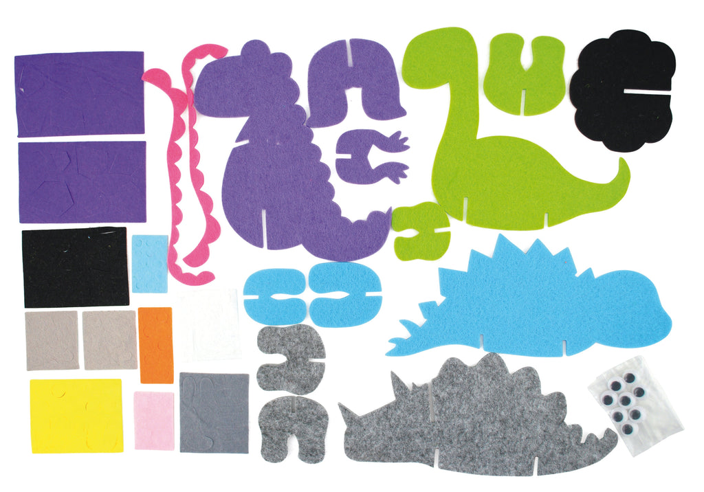 My First Felt Dinosaurs - Kids crafts.