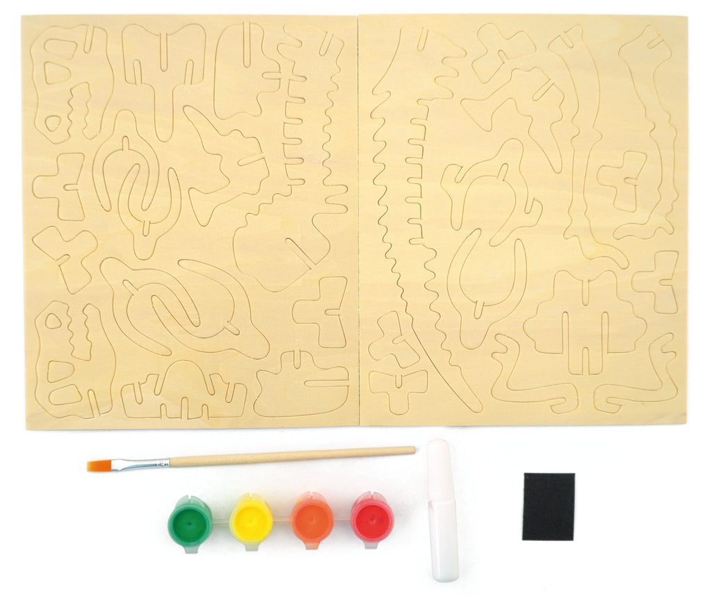 Wooden Skeleton Dinosaur - Craft toy.