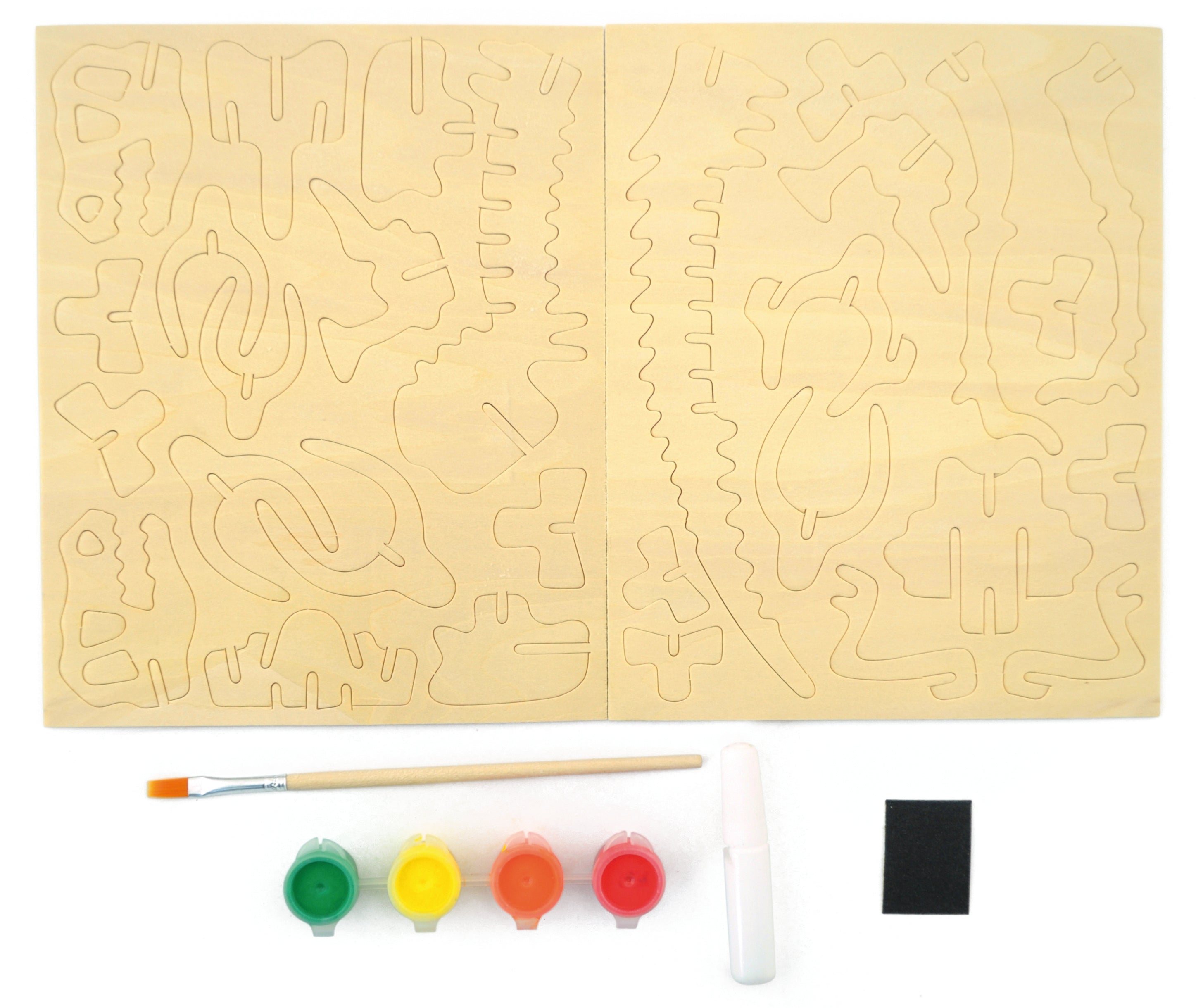 Wooden Skeleton Dinosaur - Craft toy.