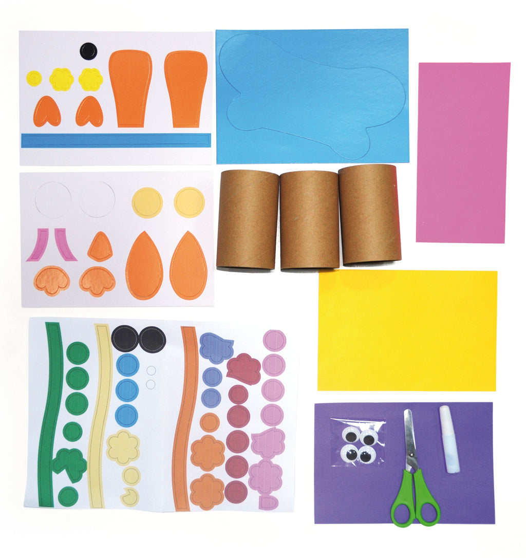 Make your own 3D paper animal - Craft toy.