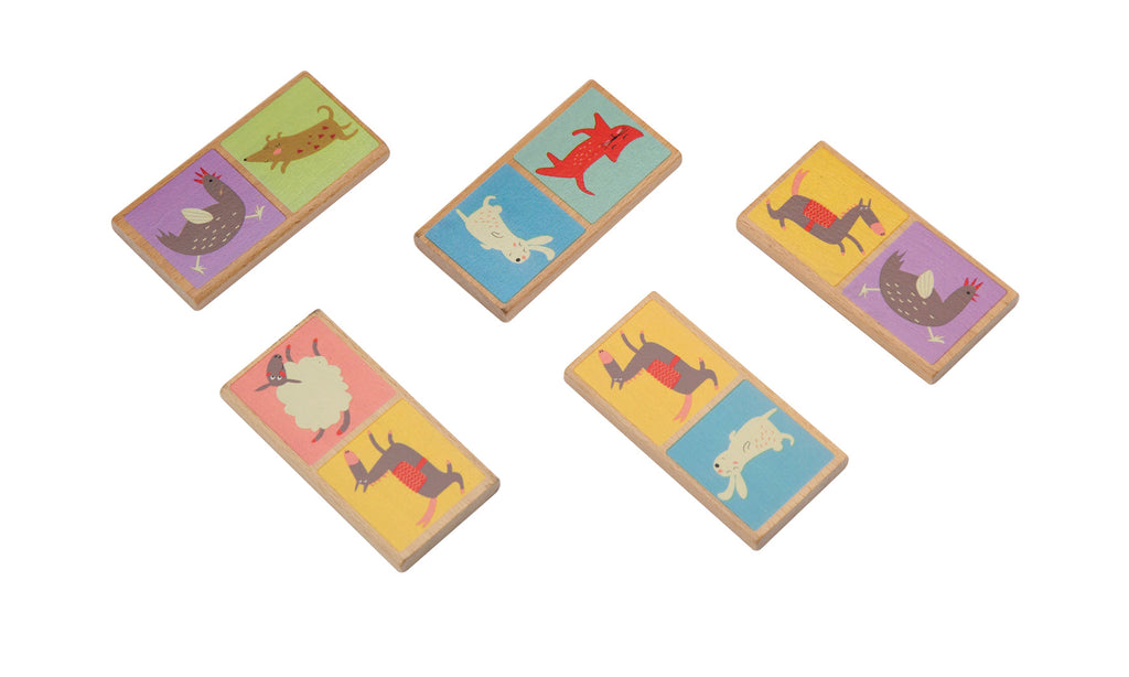 Domino Animals - Wooden toy.