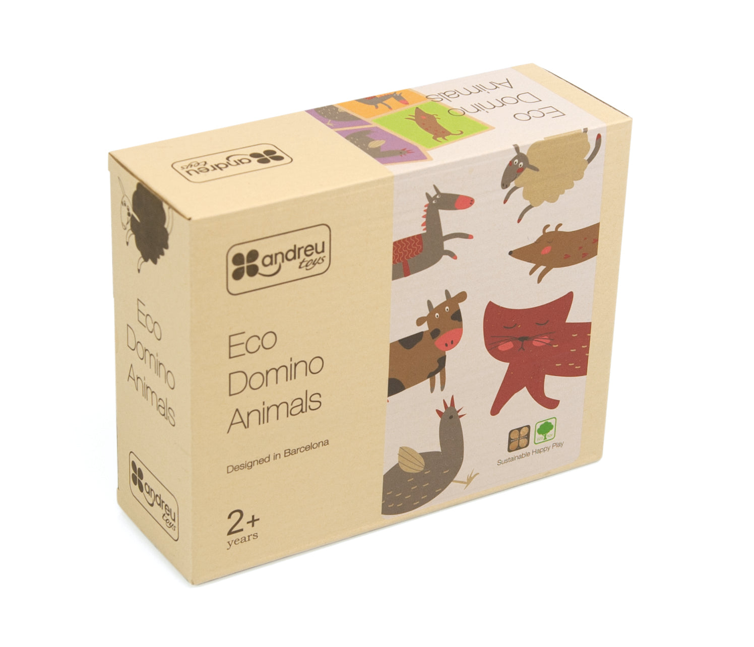 Domino Animals - Wooden toy.