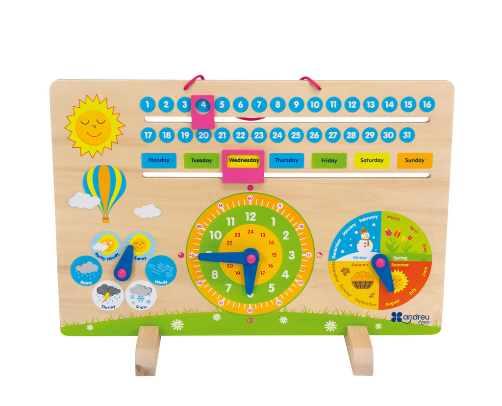 My first calendar wooden toy.