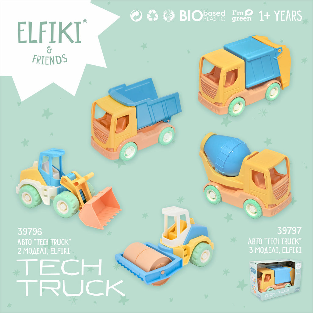 Bioplastic toys - tractor.