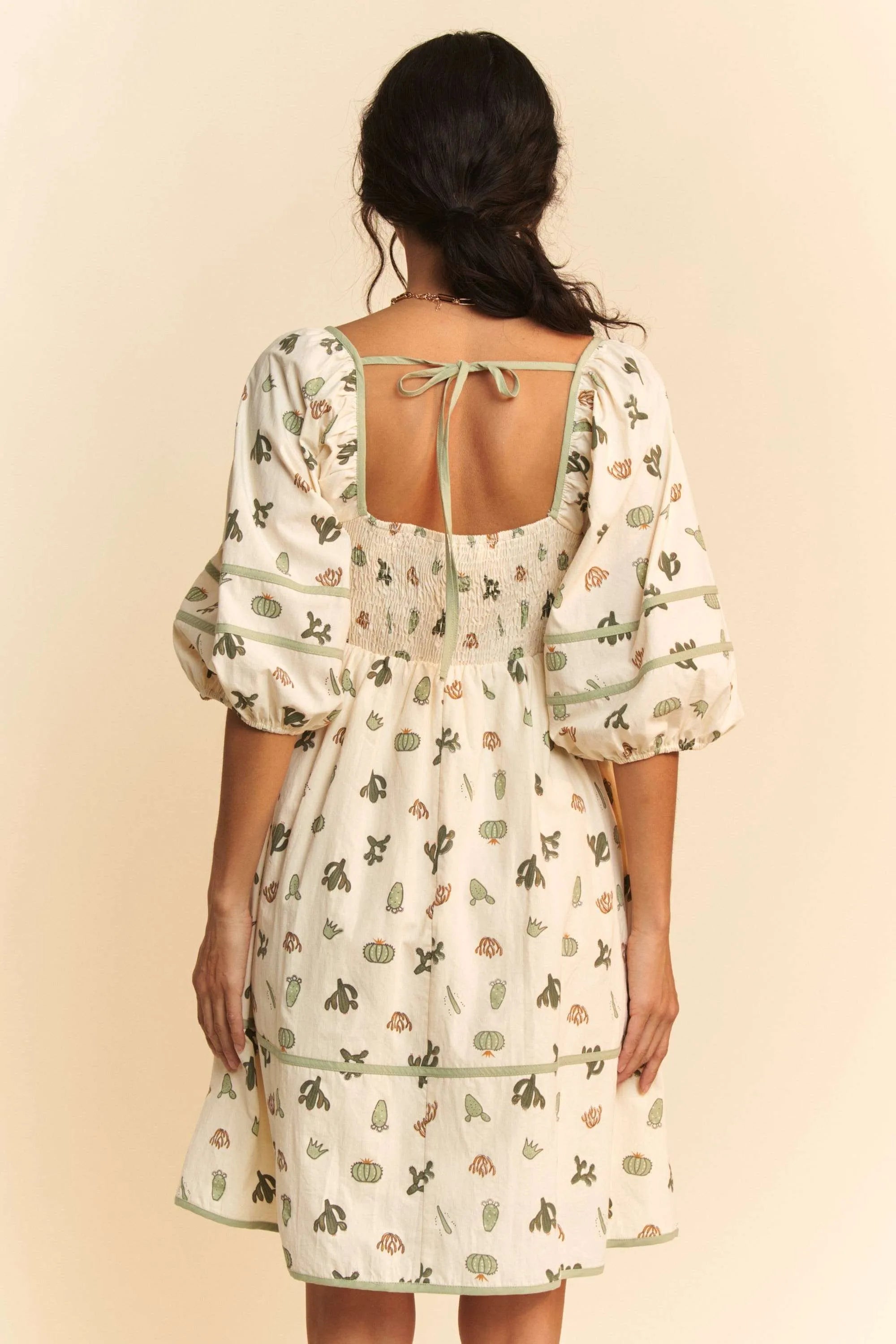 Cactus Kisses Cotton Mini Dress