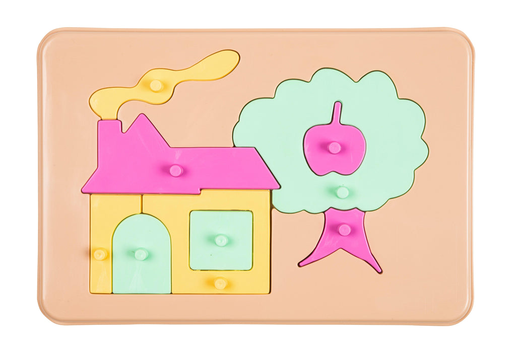 Bioplastic toys - Baby puzzle house educational toy.