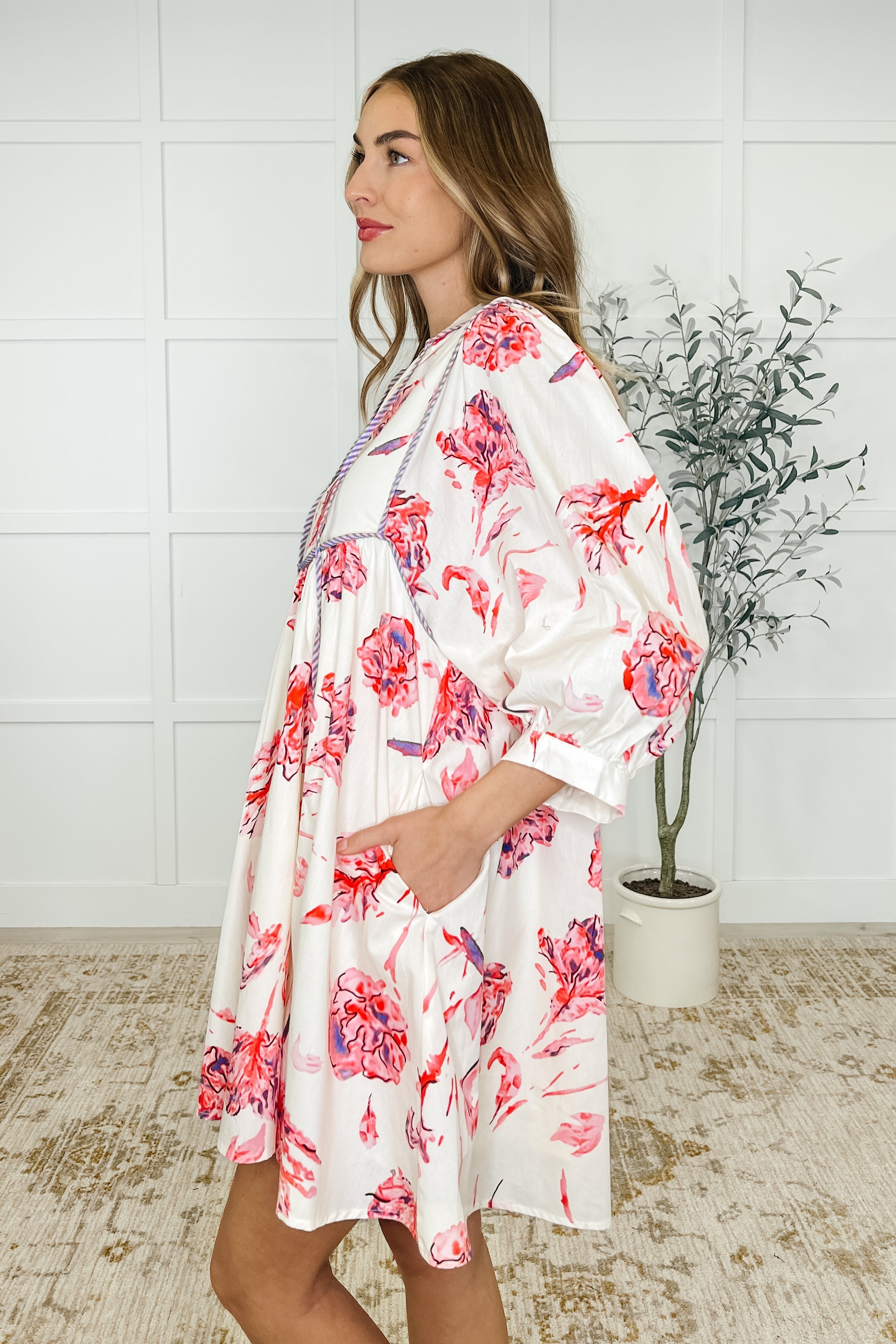 Destination Unknown 100 Cotton Floral Dress