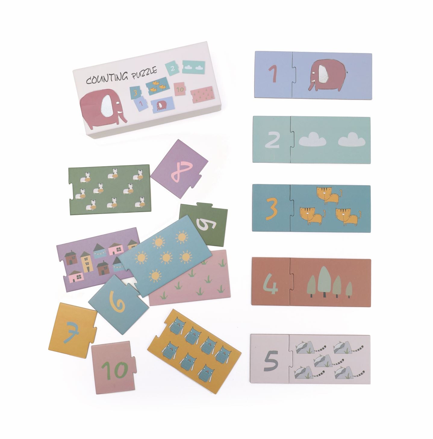 Counting Puzzle 1-10.