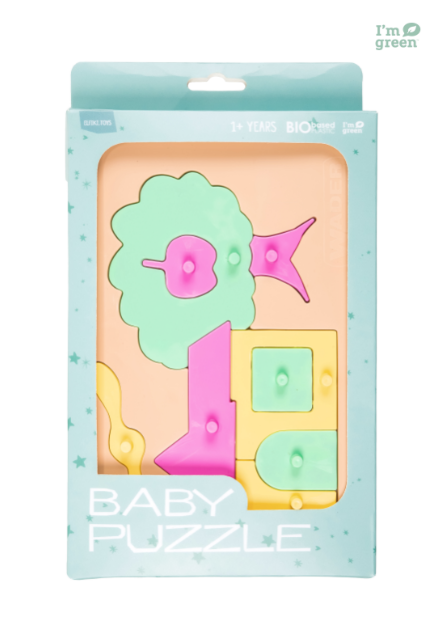 Bioplastic toys - Baby puzzle house educational toy.