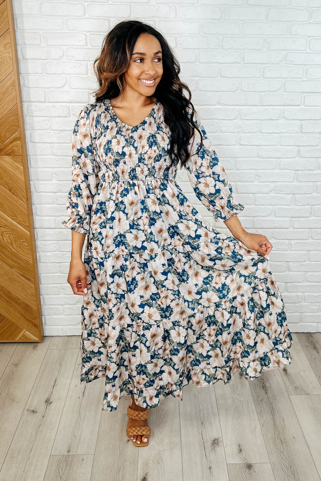 High Tea Ruffles and Romance V-Neck Dress