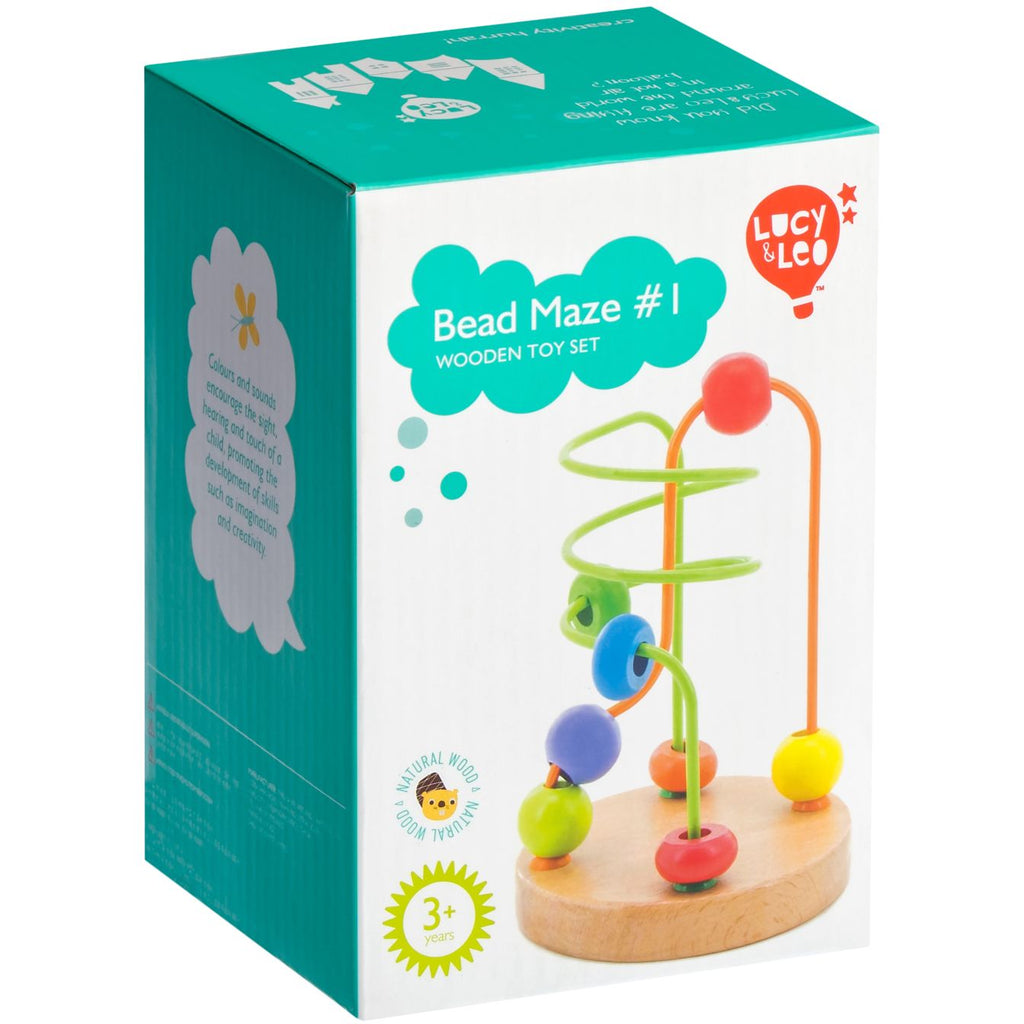 Wooden bead maze #1 - Educational toy