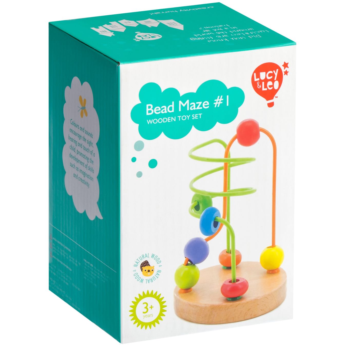 Wooden bead maze #1 - Educational toy