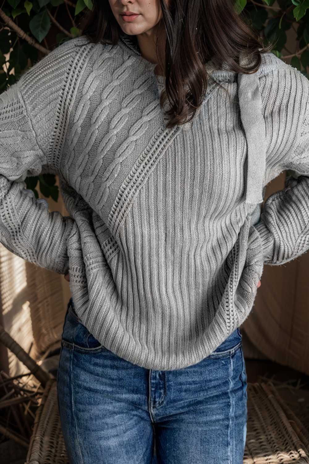 casual ribbed button decor asymmetrical hem long sleeve t shirt