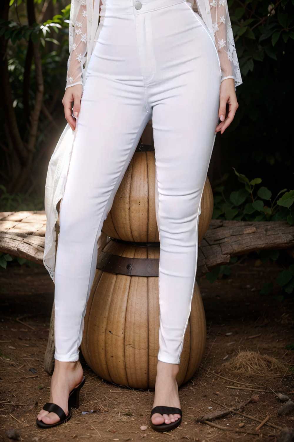 casual solid slim fit skinny pockets pants