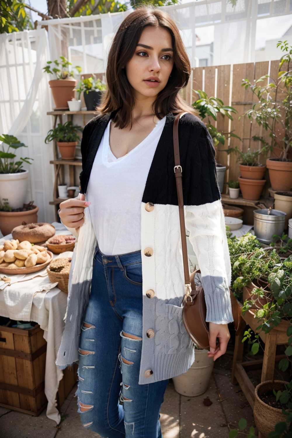 cozy cable knit button front long sleeve cardigan