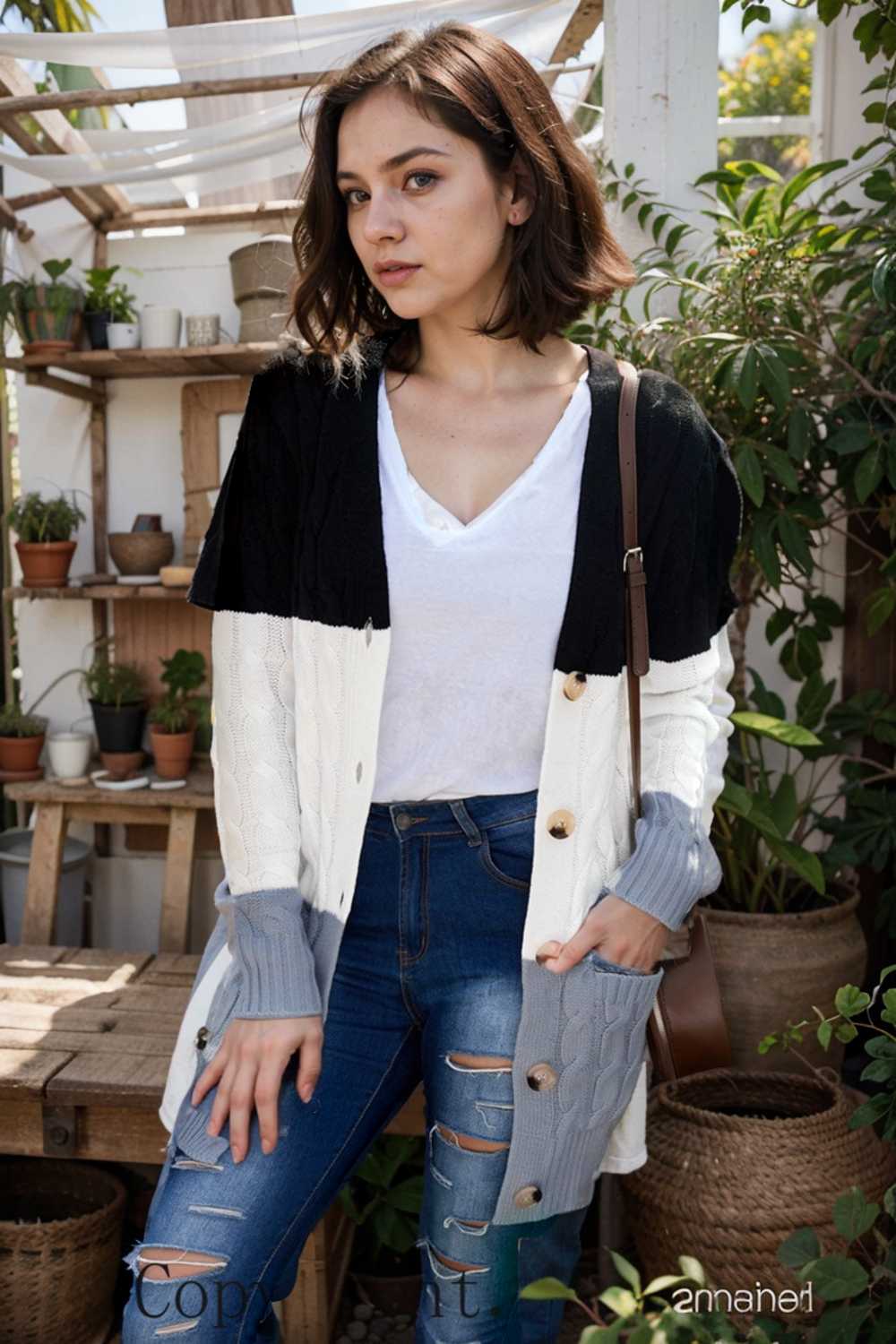 cozy cable knit button front long sleeve cardigan