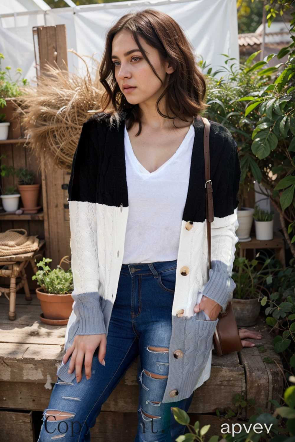 cozy cable knit button front long sleeve cardigan
