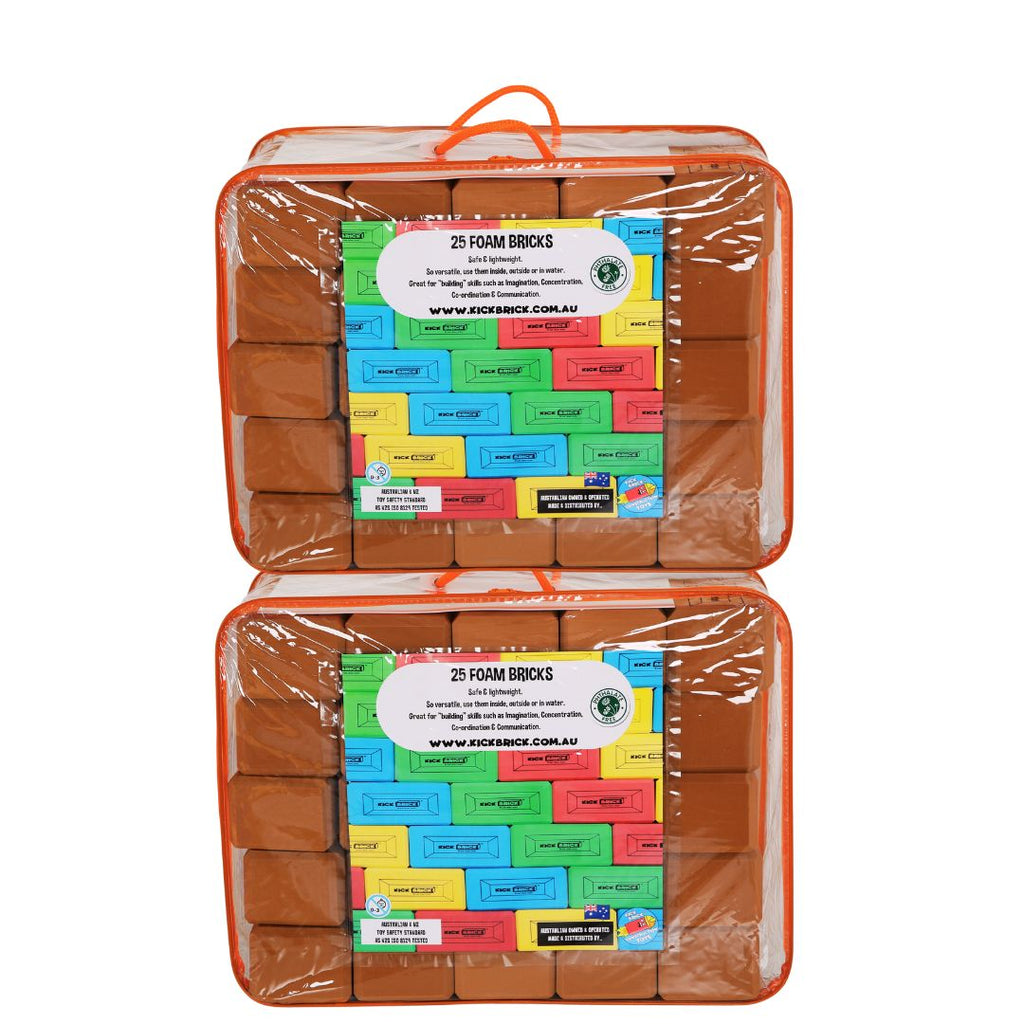 Brown Double Pack - 50 Bricks