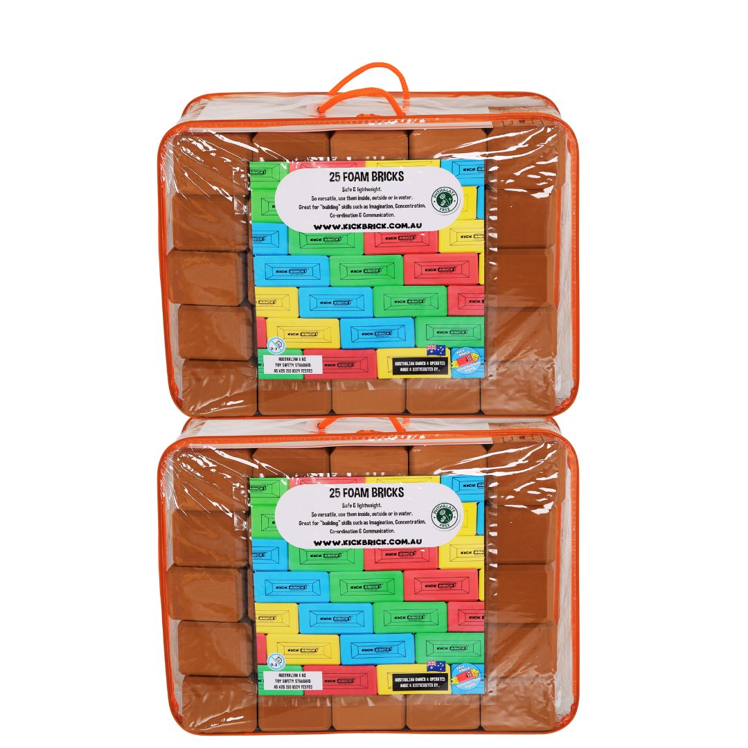 Brown Double Pack - 50 Bricks