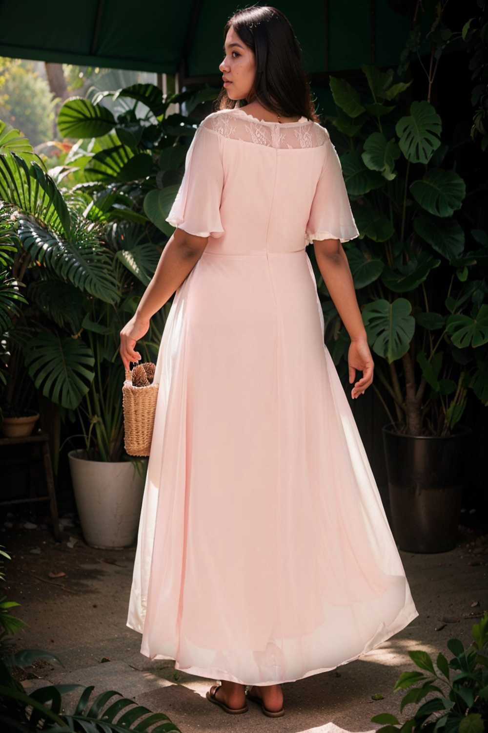 elegant boat neck a line midi dress for plus size women
