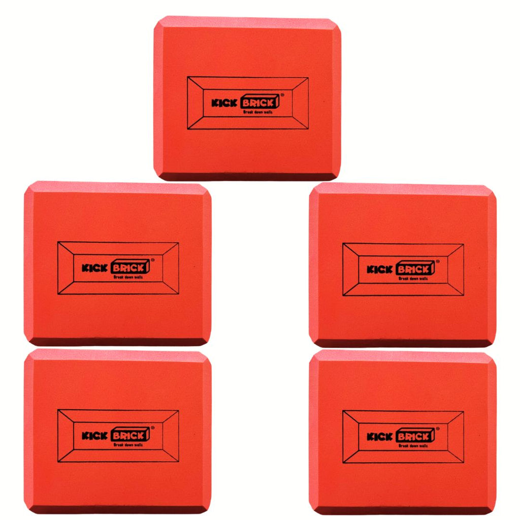 Pack of 5 Half Kickbricks -Red