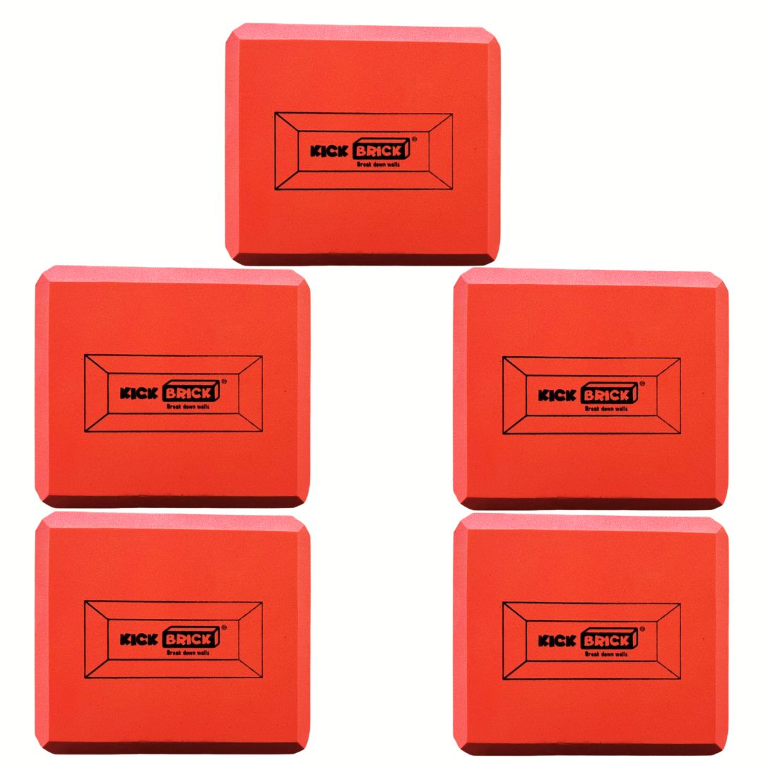 Pack of 5 Half Kickbricks -Red
