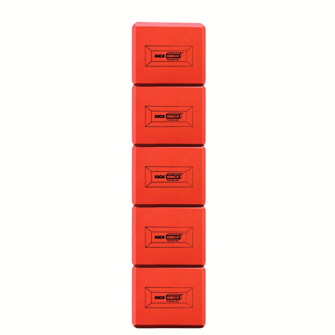 Pack of 5 Half Kickbricks -Red