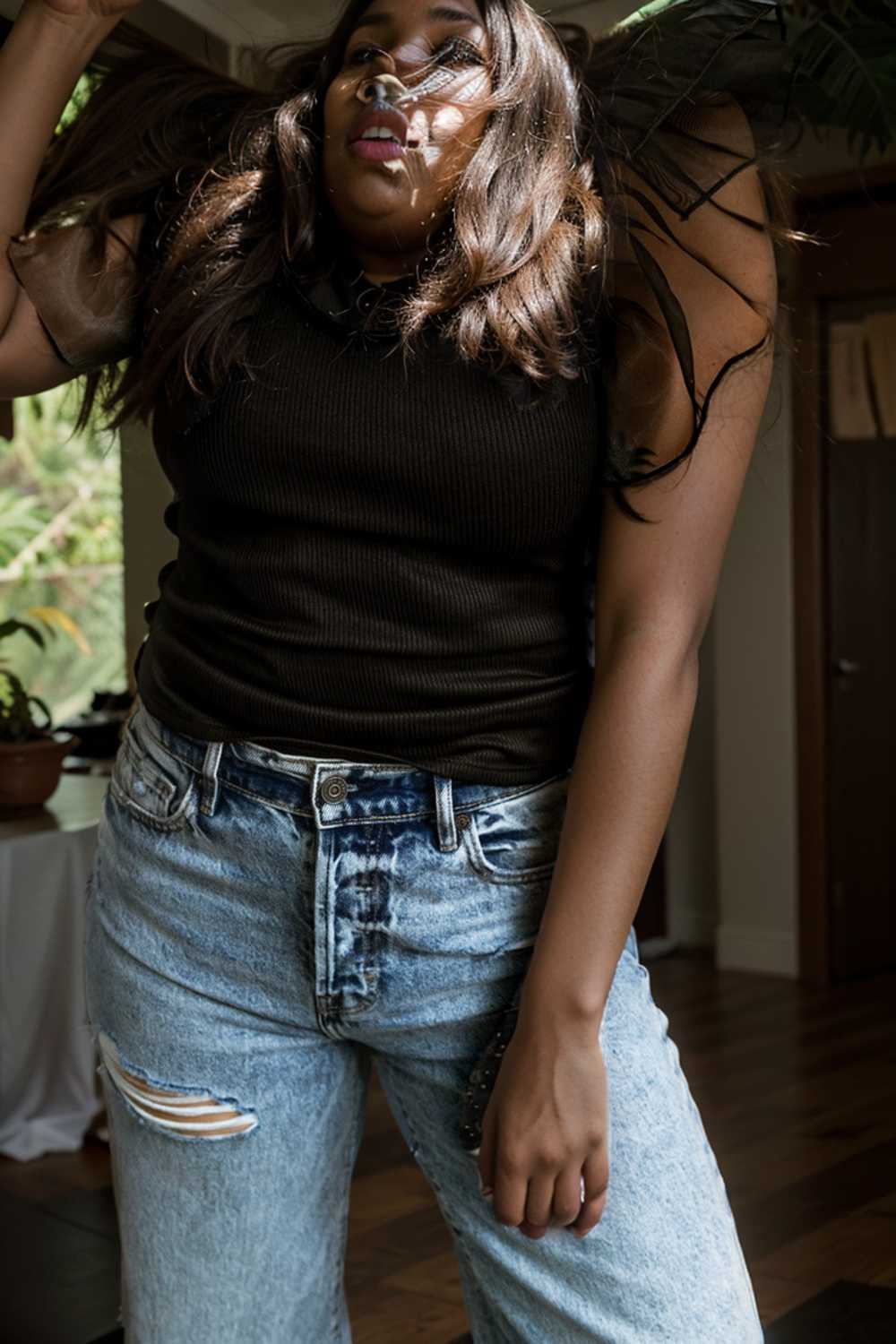 simple round neck pleated short sleeve t shirt circular cap drop shoulder scoop jewel closed