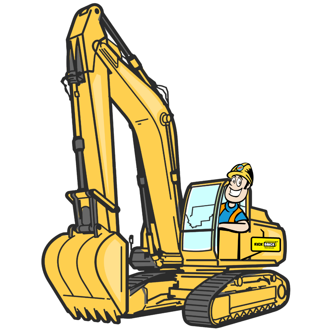 Construction vehicle wall sticker - Digger