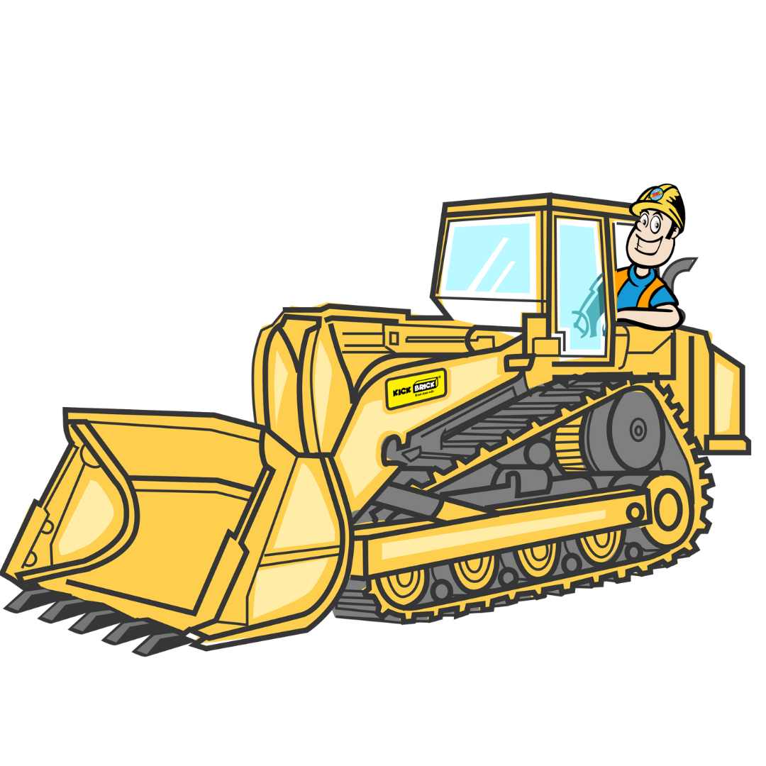 Construction vehicle wall sticker - Bulldozer